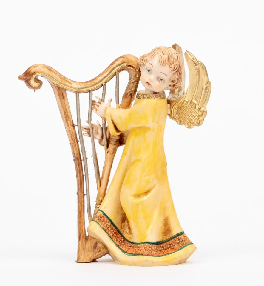 Angelo con arpa (161) tipo porcellana cm.12