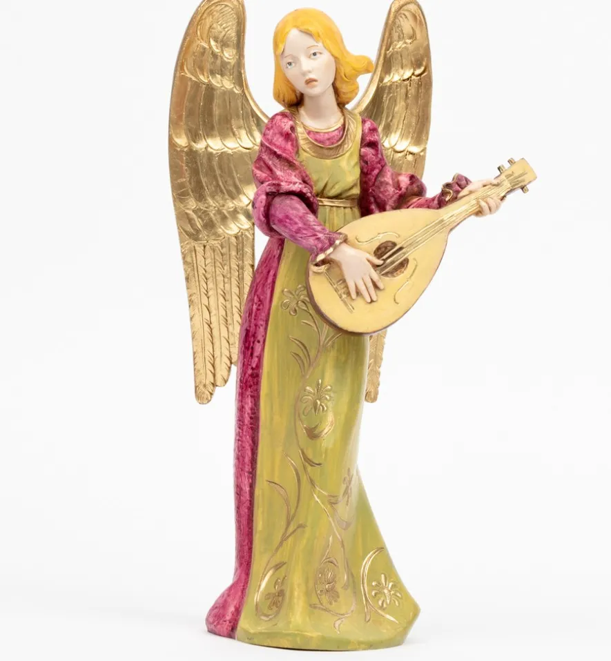 Angelo con mandolino (967) tipo porcellana cm.30