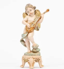 Angelo con mandolino (64) tipo porcellana cm.16