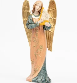 Angelo con organino (968) tipo porcellana cm.30