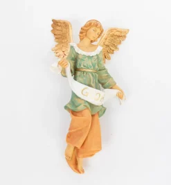 Angelo Gloria in resina per presepe cm.52