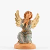 Angelo in ginocchio per presepe cm.6,5