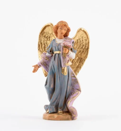 Angelo in piedi per presepe cm.17