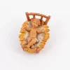 Bambino e culla per presepe cm.11