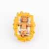 Bambino e culla per presepe cm.17
