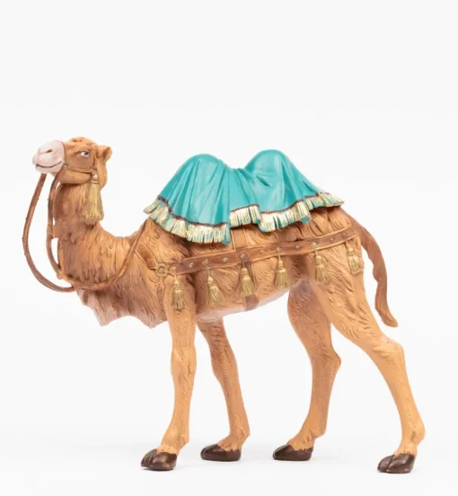 Cammello in piedi per presepe colori tradizionali cm.19
