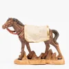 Cavallo nero per presepe cm.19
