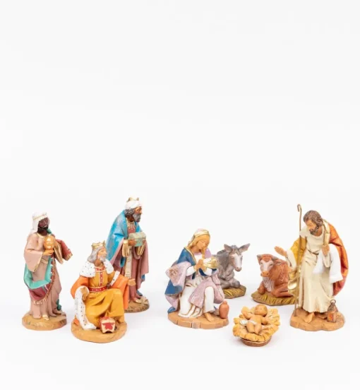 Natività 8 pezzi per presepe cm.15