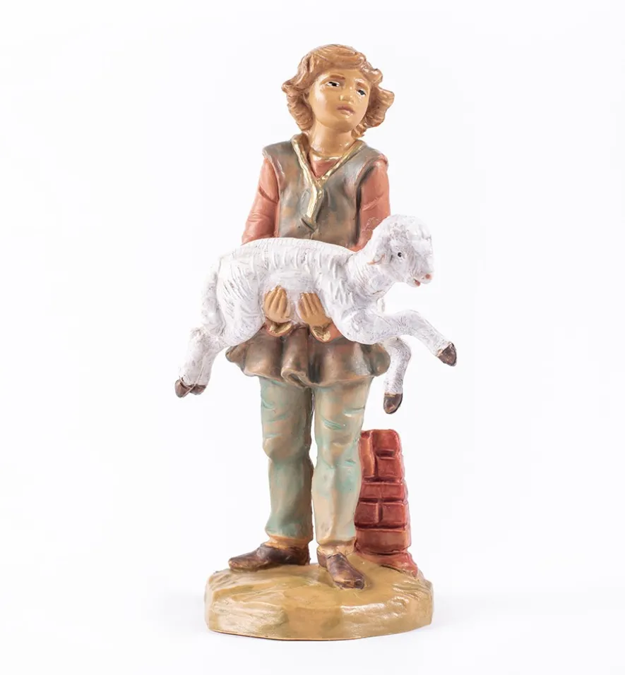 Pastore (703) per presepe cm.12 con scatola litografata