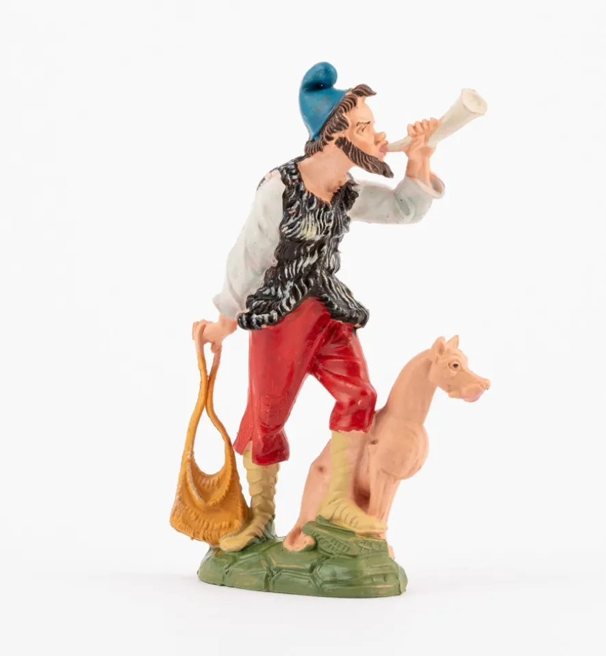 Pastore (207) per presepe colori tradizionali cm.10