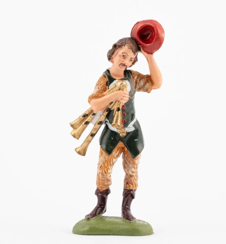 Pastore (119) per presepe colori tradizionali cm.10