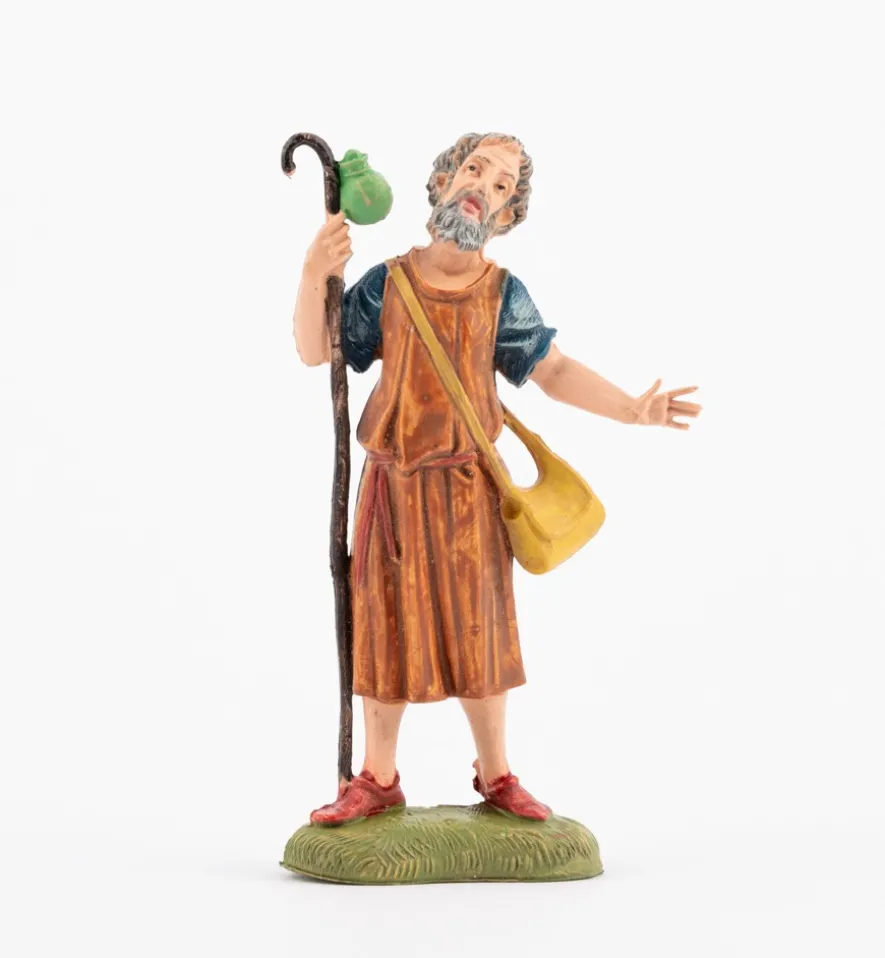 Pastore (131) per presepe colori tradizionali cm.10