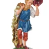 Pastore (323) per presepe colori tradizionali cm.19