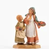 Pastorelle (246) per presepe cm.12 con scatola litografata