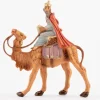 Re bianco a cammello (86) per presepe cm.6,5
