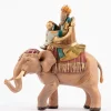 Re magio su elefante per presepe 12 cm