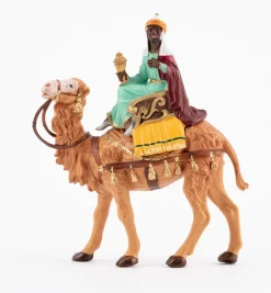 Re moro a cammello (10) per presepe colori tradizionali cm.10
