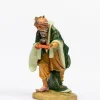 Re mulatto (2) in resina per presepe cm.52