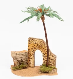 Rovine con palme in legno n.857 per cm 12