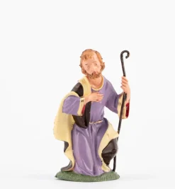 San Giuseppe per presepe colori tradizionali cm.10